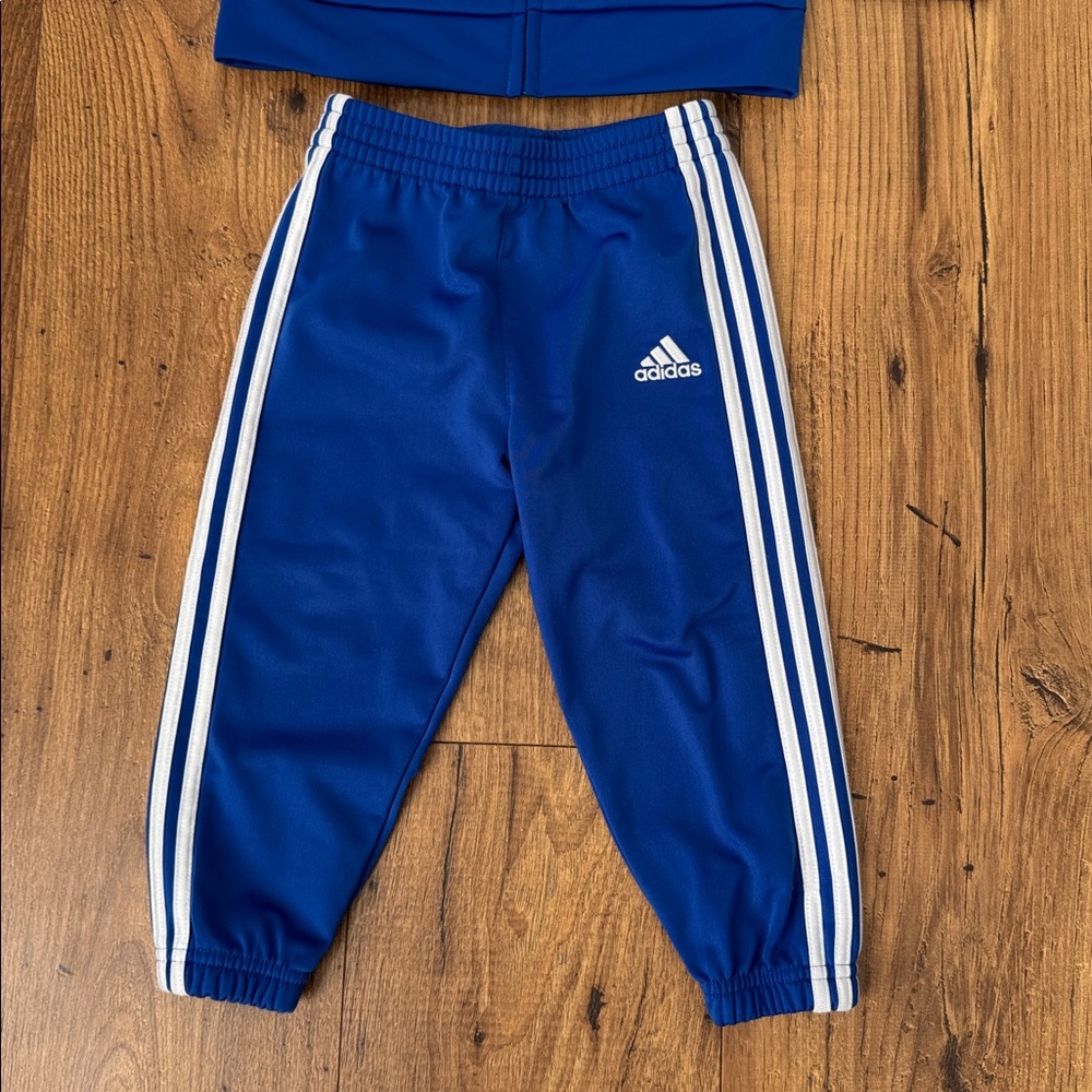 Adidas toddler track suit, royal blue, size 24 months - Picture 3 of 6